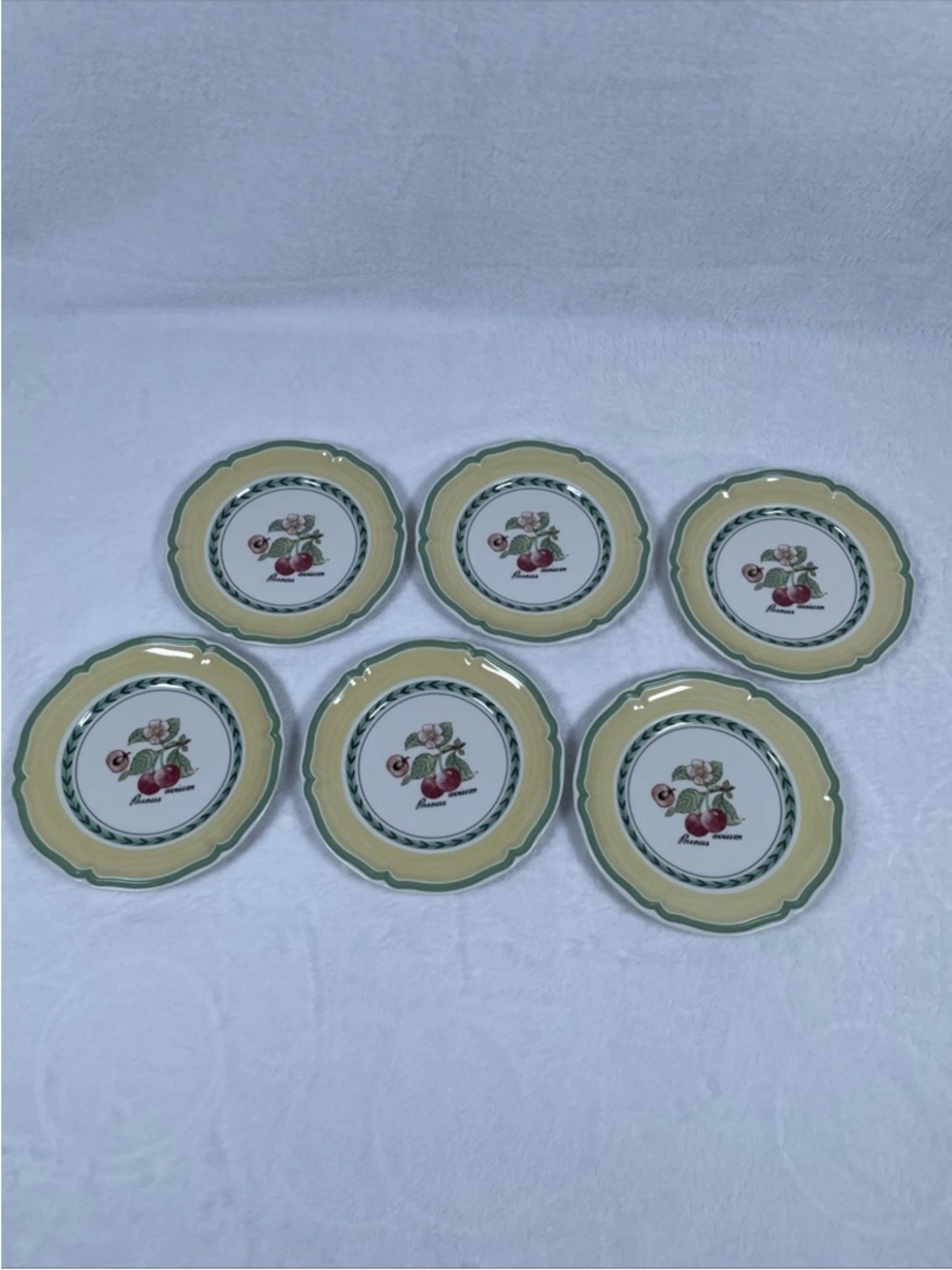 LOT OF 6 Villeroy & Boch FRENCH GARDEN Valence 6 3/4" Bread and Butter Plates